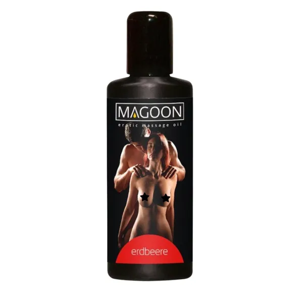 Olio massaggi erotici Fragola Magoon 100 ml