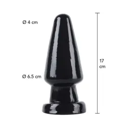 Butt Plug Maxi cono 17 cm nero Butt Plug Maxi cono 17 cm nero