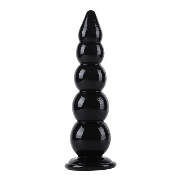 Butt Plug Maxi con sfere graduate 40 cm nero