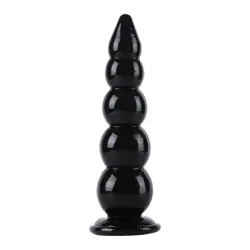 Butt Plug Maxi con sfere graduate 40 cm nero Butt Plug Maxi con sfere graduate 40 cm nero