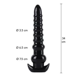 Butt Plug Maxi anal drill 34 cm nero