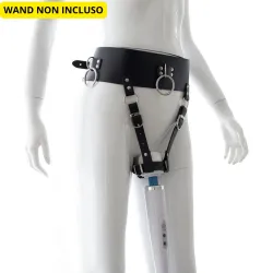 Cintura BDSM con supporto sex toy nera Cintura BDSM con supporto sex toy nera
