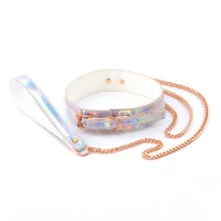 Collare e guinzaglio bondage Cosmo multicolor