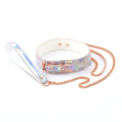 Collare e guinzaglio bondage Cosmo multicolor Collare e guinzaglio bondage Cosmo multicolor
