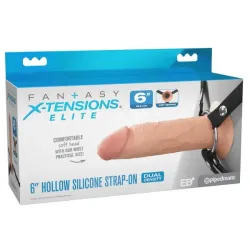 Imbracatura Strap-on con dildo cavo 16,5 cm Imbracatura Strap-on con dildo cavo 16,5 cm