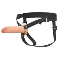 Imbracatura Strap-on con dildo cavo 16,5 cm