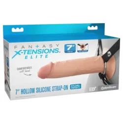 Imbracatura Strap-on con dildo cavo 19 cm Imbracatura Strap-on con dildo cavo 19 cm