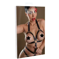 Body BDSM coppe aperte effetto lucido nero Body BDSM coppe aperte effetto lucido nero