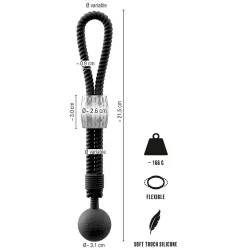 Anello a cappio per pene con peso 166 gr Anello a cappio per pene con peso 166 gr
