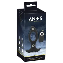 Plug Anale vibrante 12 cm con buco nero Plug Anale vibrante 12 cm con buco nero