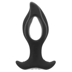 Plug Anale vibrante 12 cm con buco nero Plug Anale vibrante 12 cm con buco nero