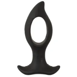 Plug Anale vibrante 12 cm con buco nero Plug Anale vibrante 12 cm con buco nero