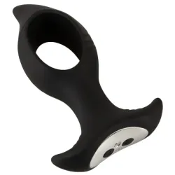 Plug Anale vibrante 12 cm con buco nero Plug Anale vibrante 12 cm con buco nero