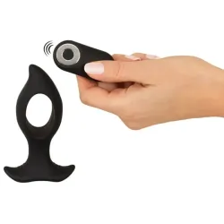 Plug Anale vibrante 12 cm con buco nero Plug Anale vibrante 12 cm con buco nero
