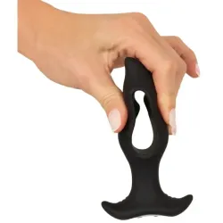Plug Anale vibrante 12 cm con buco nero Plug Anale vibrante 12 cm con buco nero