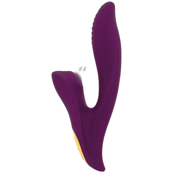 Vibratore doppia stimolazione tapping 20,5 cm