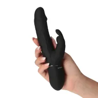 Vibratore Rabbit Thrill Bunny nero 21 cm