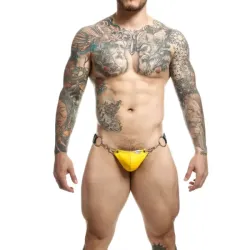 Jockstrap giallo catena+clip Dngeon Jockstrap giallo catena+clip Dngeon