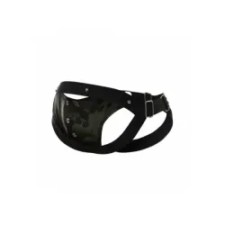 Jockstrap e anello pene mimetico verde Dngeon Jockstrap e anello pene mimetico verde Dngeon