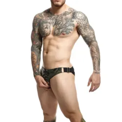 Jockstrap e anello pene mimetico verde Dngeon Jockstrap e anello pene mimetico verde Dngeon