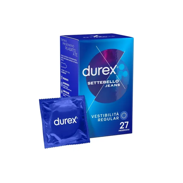 Preservativi settebello Jeans Durex 27 pz