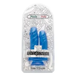 Dildo Doppio jelly Cabe blu 17,5 cm Dildo Doppio jelly Cabe blu 17,5 cm