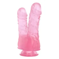 Dildo Doppio jelly Cabe rosa 17,5 cm Dildo Doppio jelly Cabe rosa 17,5 cm