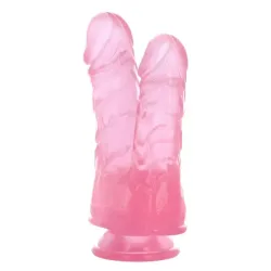 Dildo Doppio jelly Cabe rosa 17,5 cm Dildo Doppio jelly Cabe rosa 17,5 cm