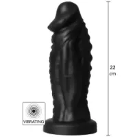 Dildo Monster vibrante Diavolo 22 cm nero
