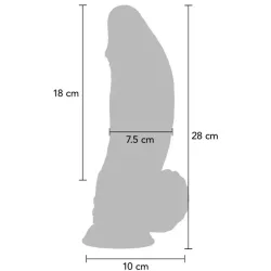 Dildo Monster vibrante Demon 28 cm nero Dildo Monster vibrante Demon 28 cm nero