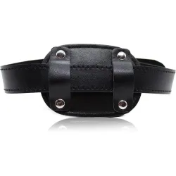 Bavaglio BDSM dildo interno nero e lucchetto Bavaglio BDSM dildo interno nero e lucchetto