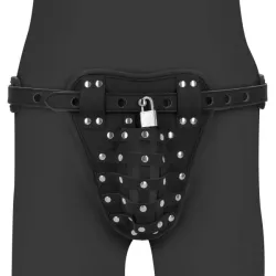 Tanga di castità regolabile e lucchetto uomo Tanga di castità regolabile e lucchetto uomo