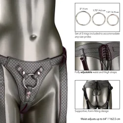 Imbracatura argento strapon donna Regal Queen Imbracatura argento strapon donna Regal Queen