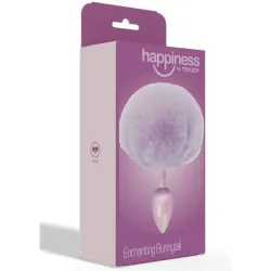 Buttplug pompon coda coniglio viola 14 cm Buttplug pompon coda coniglio viola 14 cm