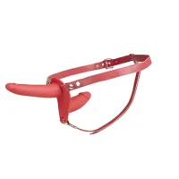 Cintura strapon doppio fallo rosso donna