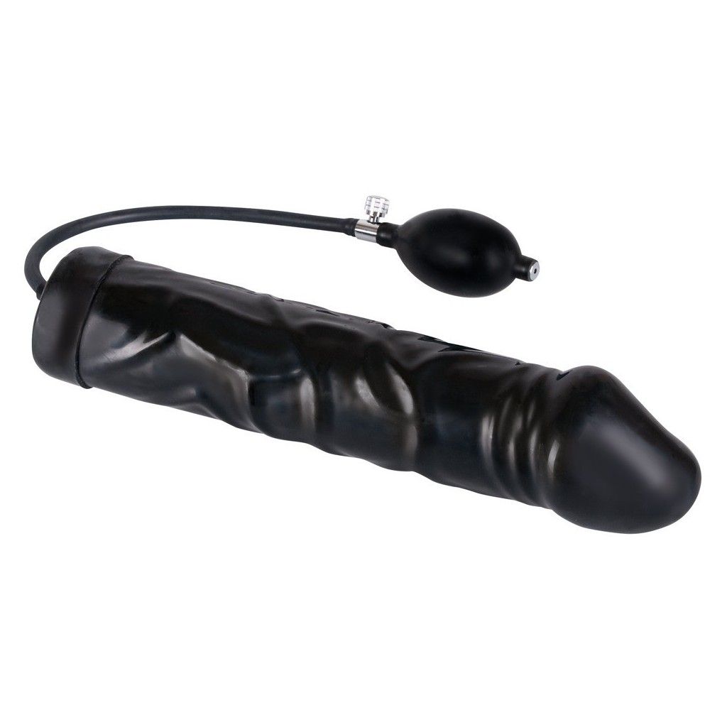 Fallo maxi realistico gonfiabile nero black big dildo vaginale anale xxl