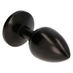 Plug anale satinato nero secret pleasure 7 cm Plug anale satinato nero secret pleasure 7 cm