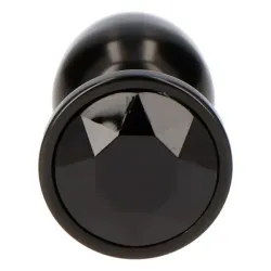 Plug anale satinato nero secret pleasure 7 cm Plug anale satinato nero secret pleasure 7 cm