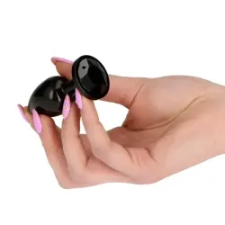 Plug anale satinato nero secret pleasure 7 cm Plug anale satinato nero secret pleasure 7 cm