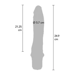 Dildo Vibrante realistico large 25 cm nero Dildo Vibrante realistico large 25 cm nero