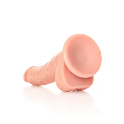 Dildo curvo testicoli ventosa 20 cm chiaro Dildo curvo testicoli ventosa 20 cm chiaro