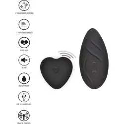 Slip e Stimolatore vaginale telecomando nero Slip e Stimolatore vaginale telecomando nero