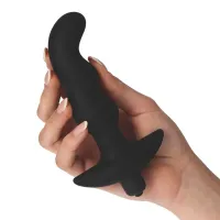 Buttplug anale vibrante 11 cm nero