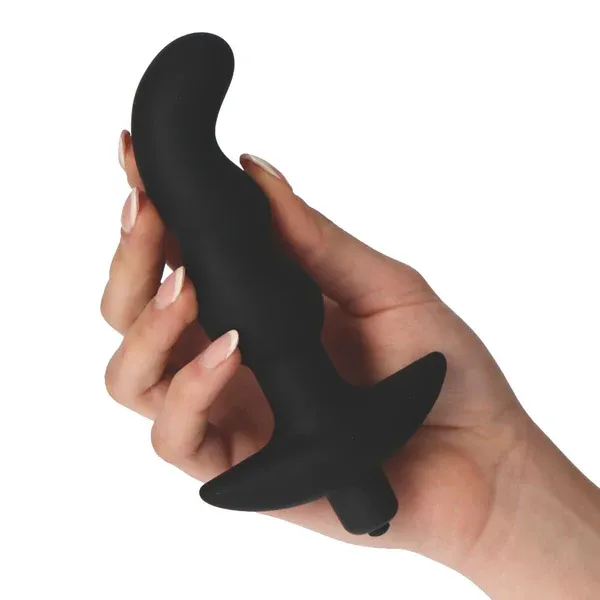 Buttplug anale vibrante 11 cm nero
