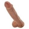 Dildo realistico ventosa 26 cm mulatto