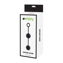Palline vaginali Enjoy silicone nere Palline vaginali Enjoy silicone nere