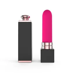 Vibratore mini rossetto rosa 10 cm Vibratore mini rossetto rosa 10 cm