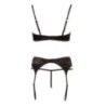 Completo sexy 3 pz nero viola Cottelli Completo sexy 3 pz nero viola Cottelli