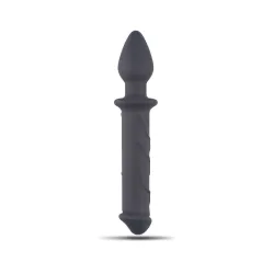 Dildo con plug anale Couple Love nero 22,5 cm Dildo con plug anale Couple Love nero 22,5 cm