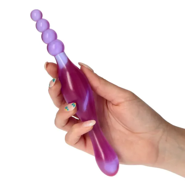 Dildo Doppio Galaxy viola 20 cm
